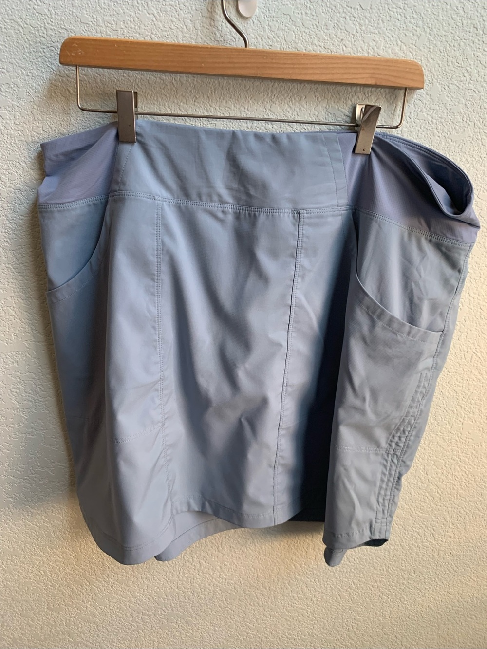 Patagonia Light Blue A-Line Skort with Side Pockets